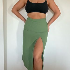 Green Mid-Length Skirt, Abercrombie